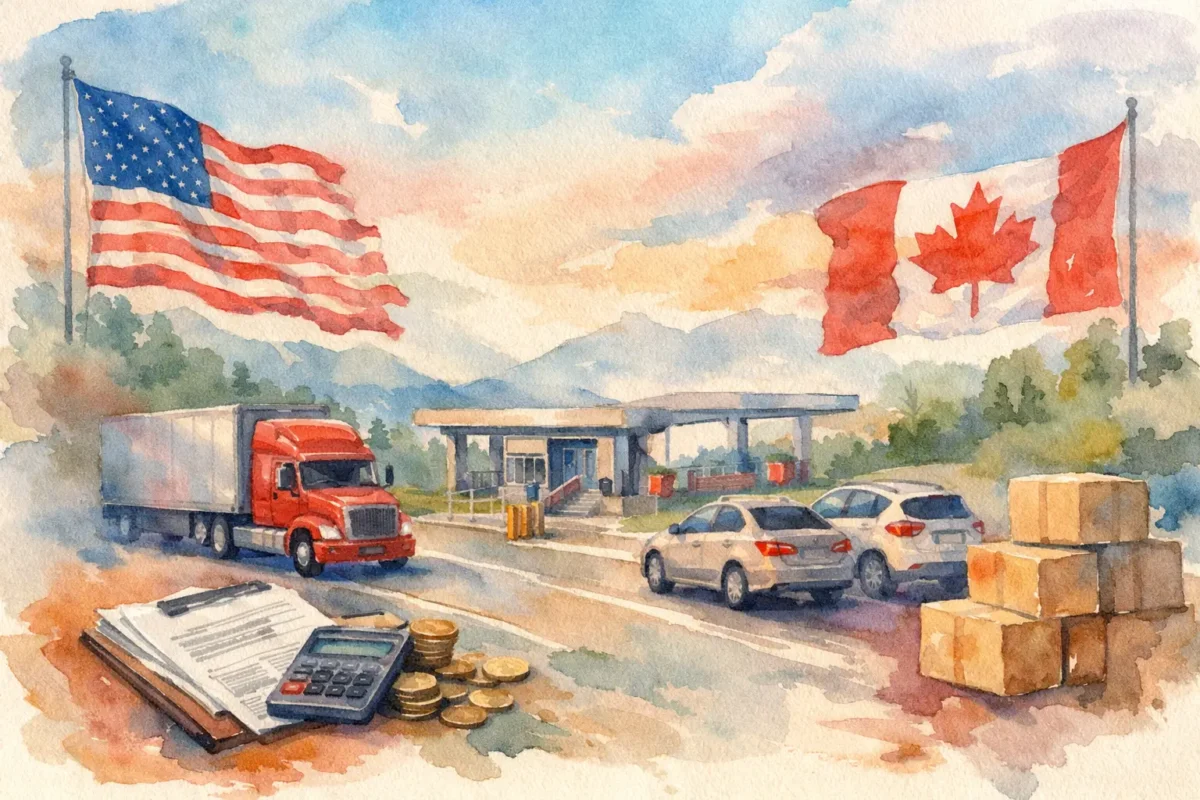 Vehicle Duty Calculation for U.S.-Canada Imports