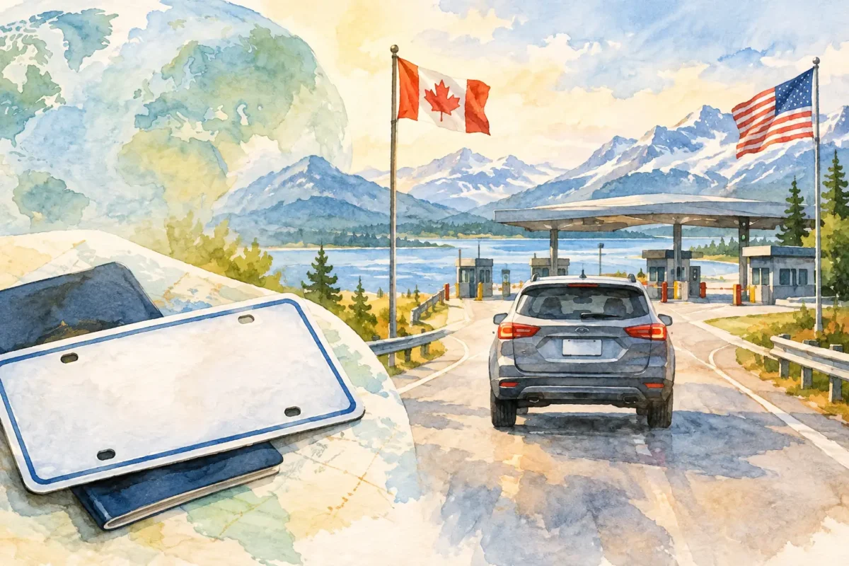 Do Temporary Plates Cross Borders? Rules to Know