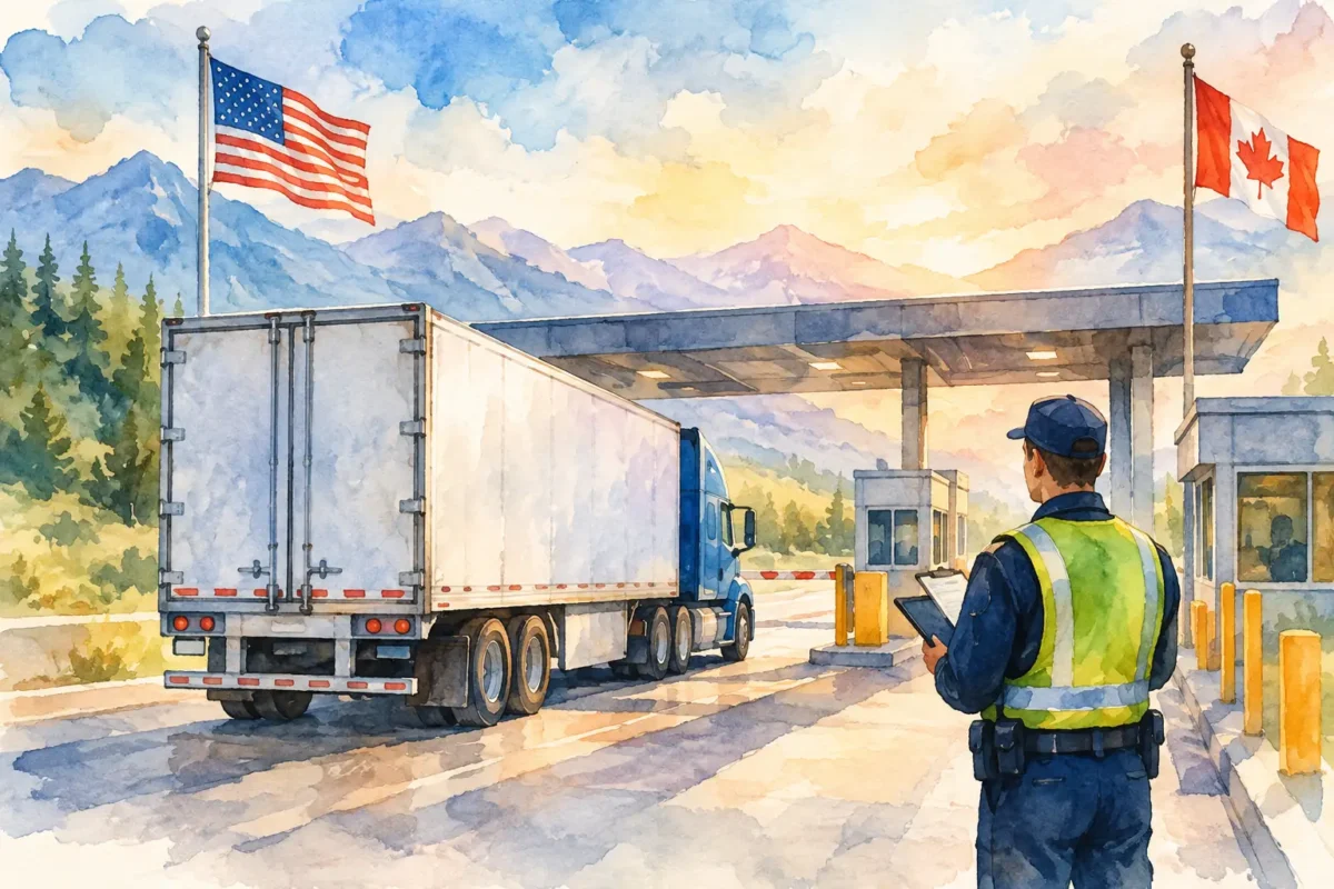 Trailer Customs Clearance Service at the Border