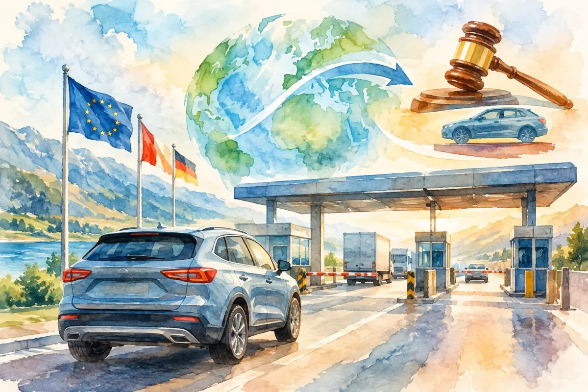 Transfer Auction Vehicles Without Border Delays